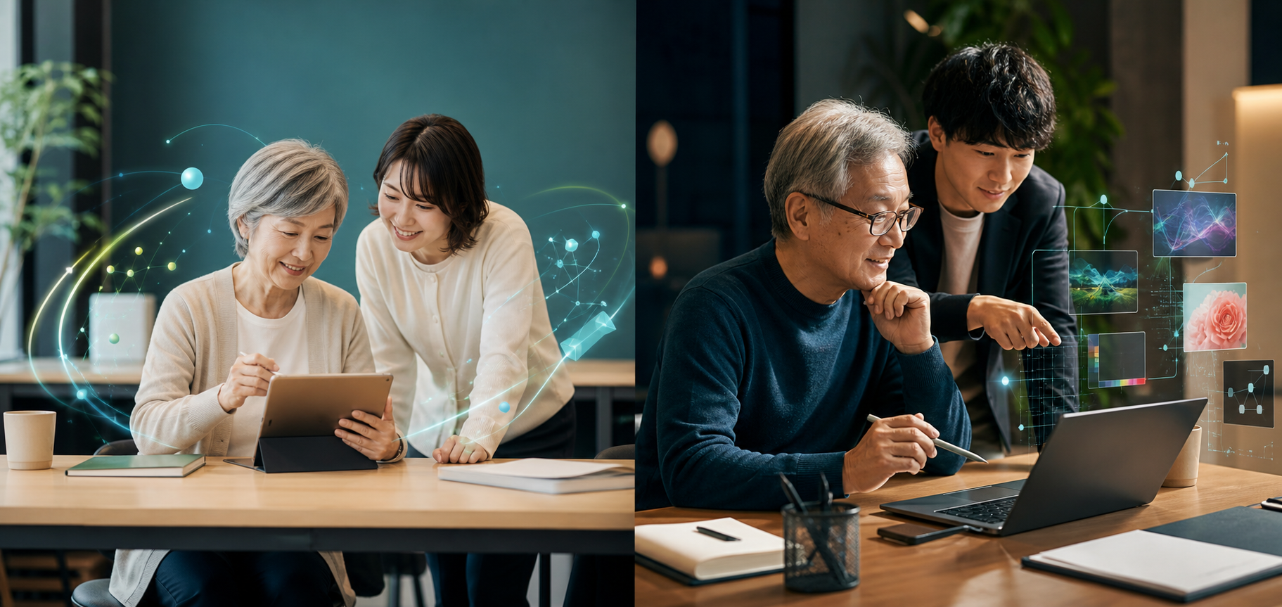 AI講座とスキル習得を表す学習環境