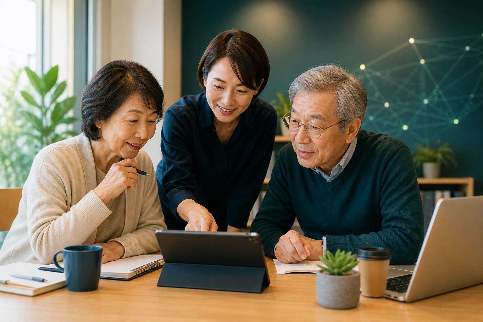 AI体験会で講師と学ぶ教室の様子